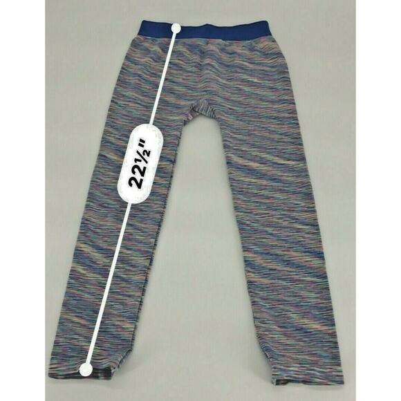 Faded Glory Girls Leggings Colorful Striped Stretch Skinny Leg Sz M 7-8 - Picture 3 of 4